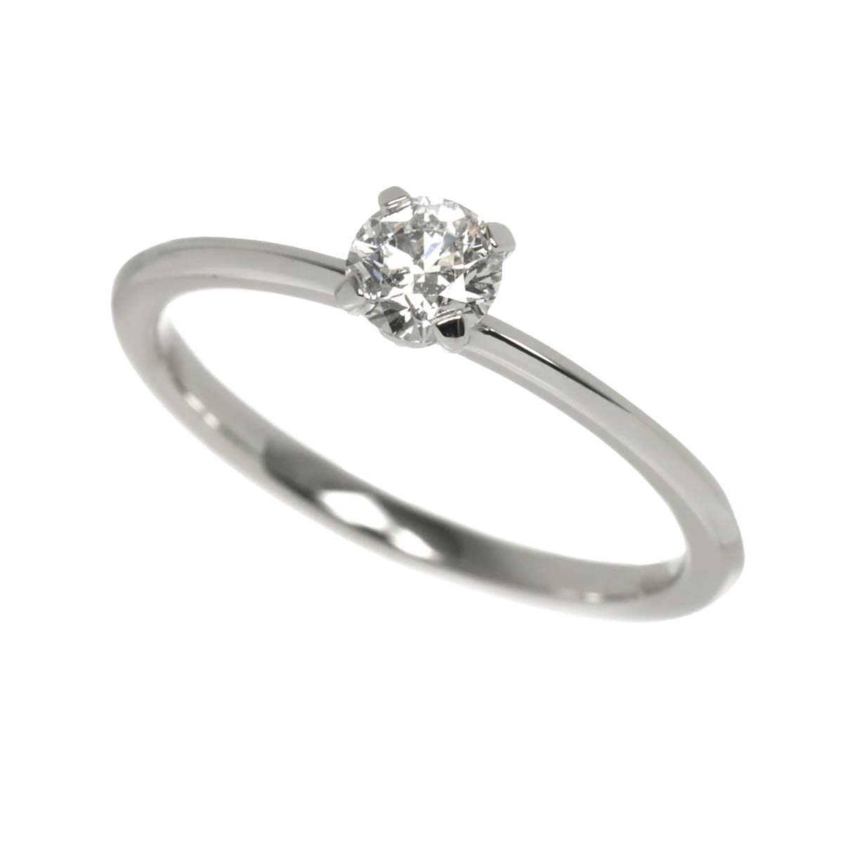 True Diamond 0.25ct D/VVS2/3EX Ring Platinum size4.5(US)