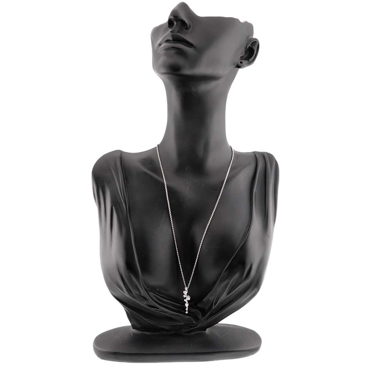 Diamond 0.50ct Necklace 18K White Gold 750