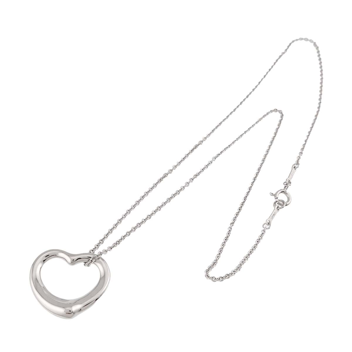 Open Heart Necklace Silver 925