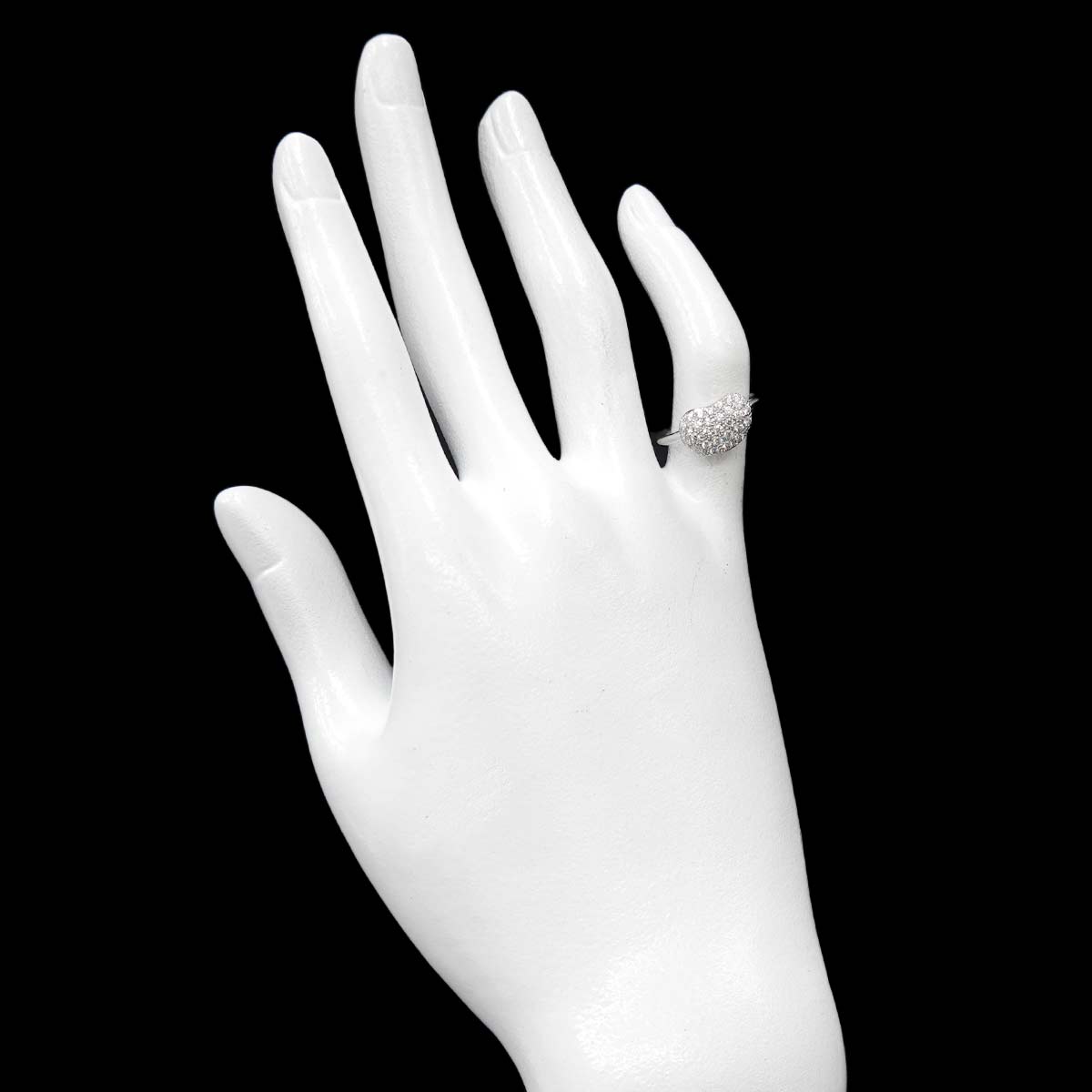 Bean Diamond 0.38ct Ring Pt Platinum Size5.5-5.75(US)