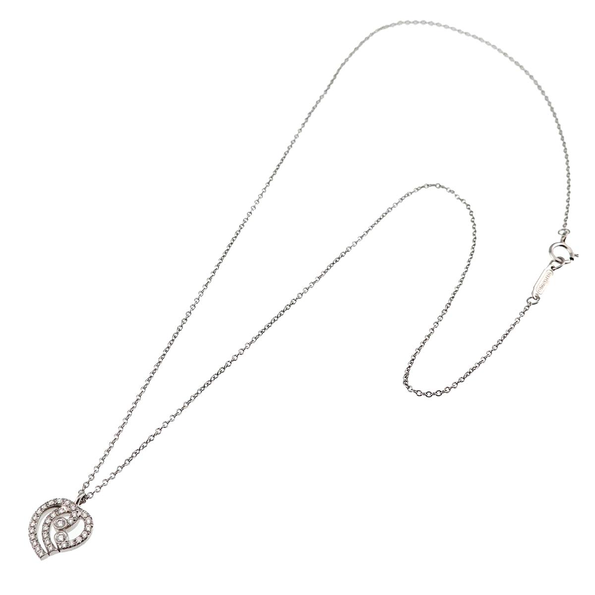 Enchantment Heart Diamond Necklace Platinum