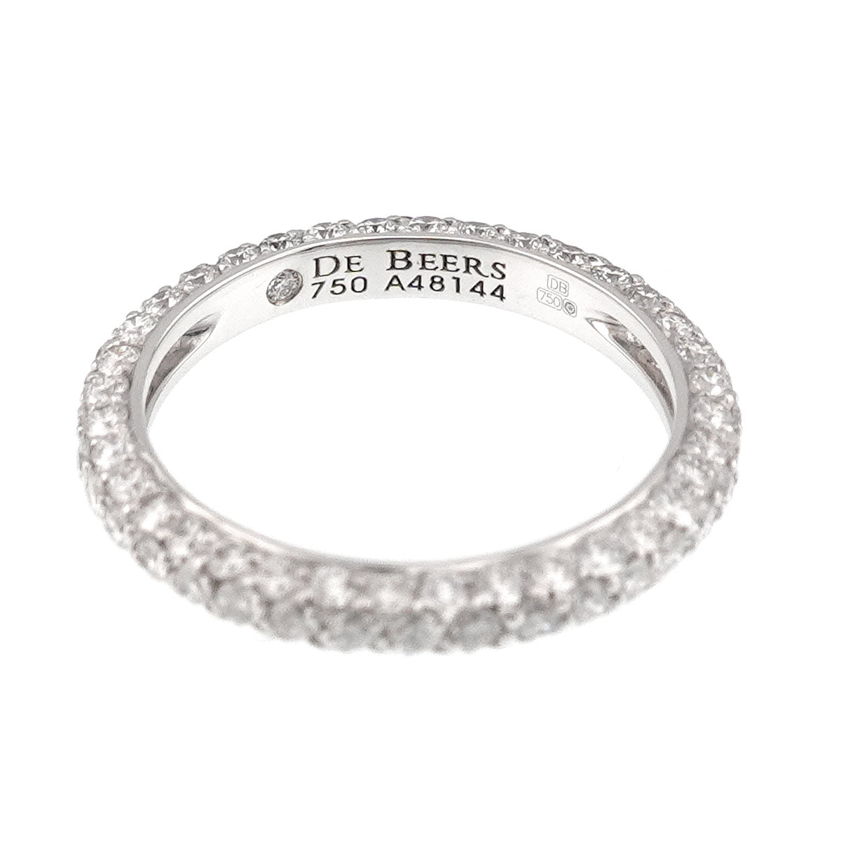 Diamond Ring 18K WG 750 Size4(US)