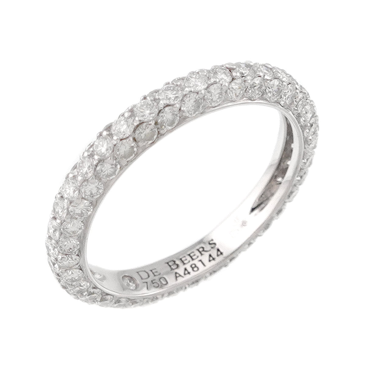 Diamond Ring 18K WG 750 Size4(US)