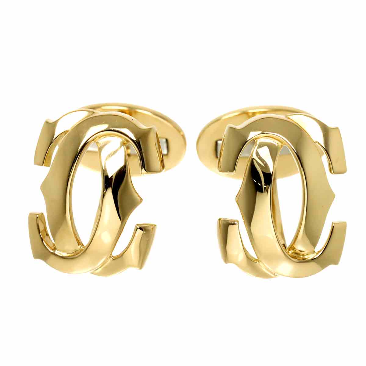 2C C2 Cuff links 18K Yellow Gold 750
