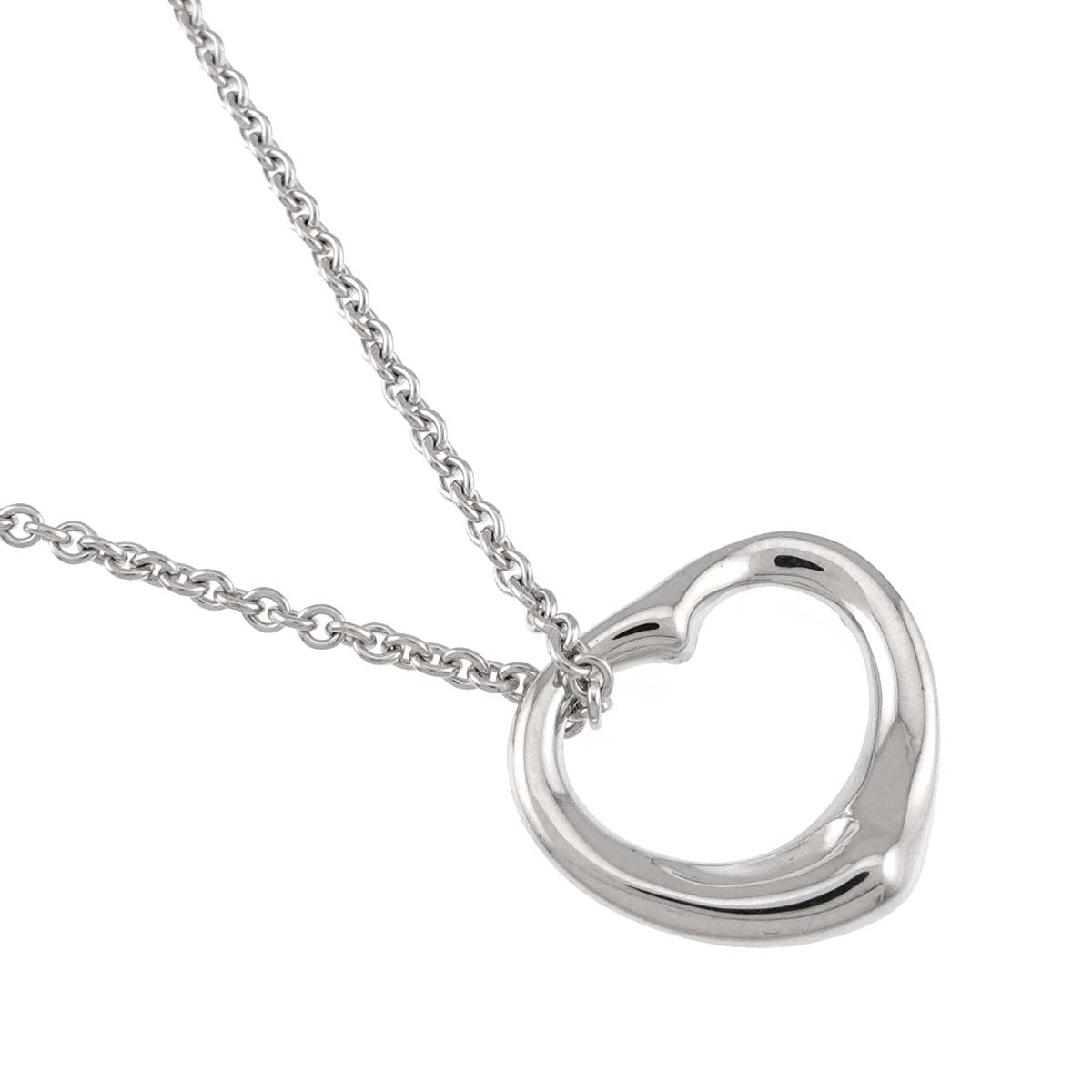 Open Heart Necklace Silver 925