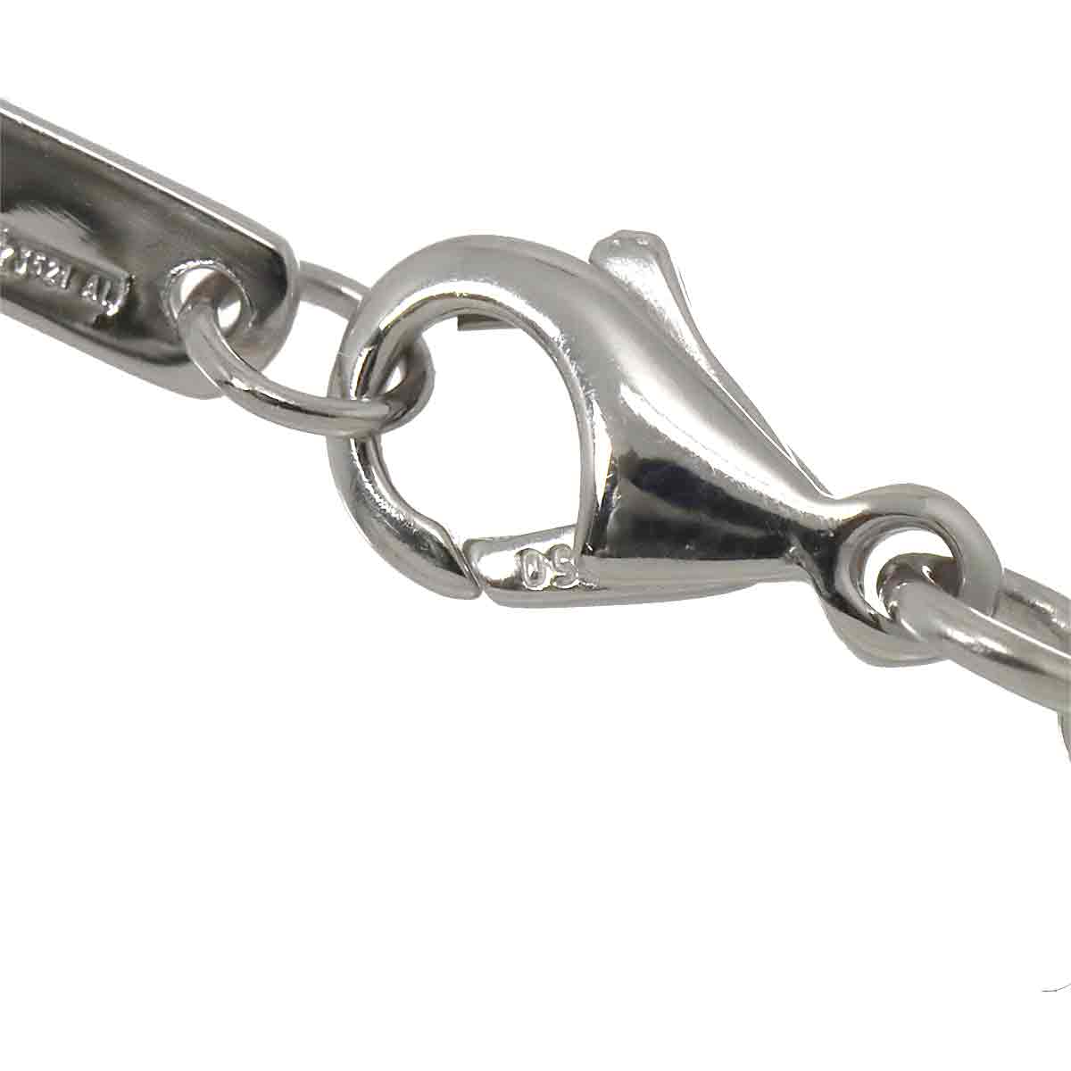 Diamond Anklet Bracelet K18 White Gold 750