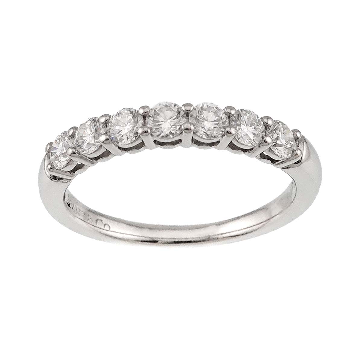 Forever Half Diamond Ring Platinum size6(US)