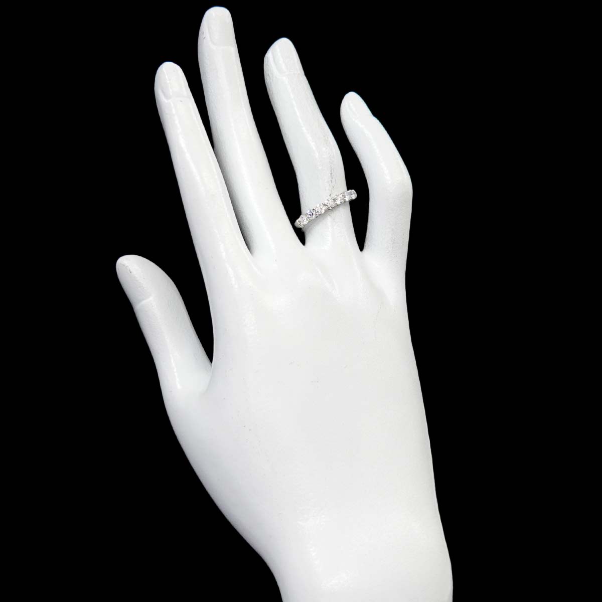Forever Half Diamond Ring Platinum size6(US)