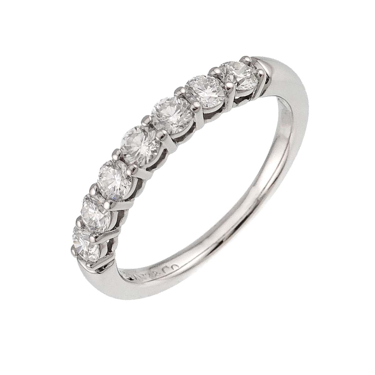Forever Half Diamond Ring Platinum size6(US)