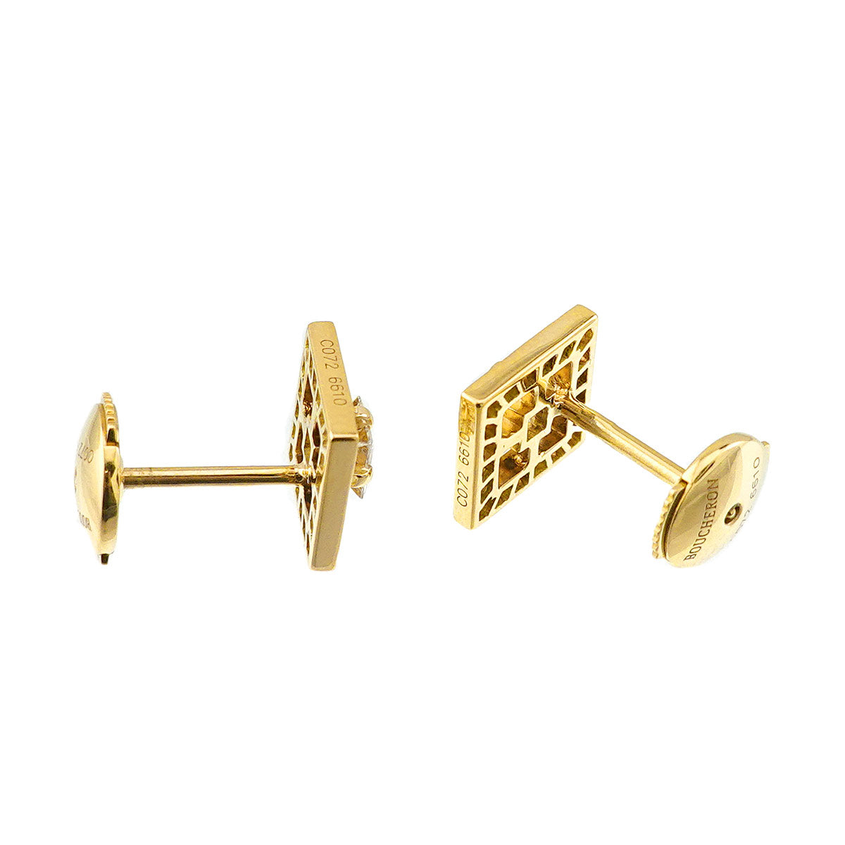 Ava Diamond Earrings Pierced 18K YG 750