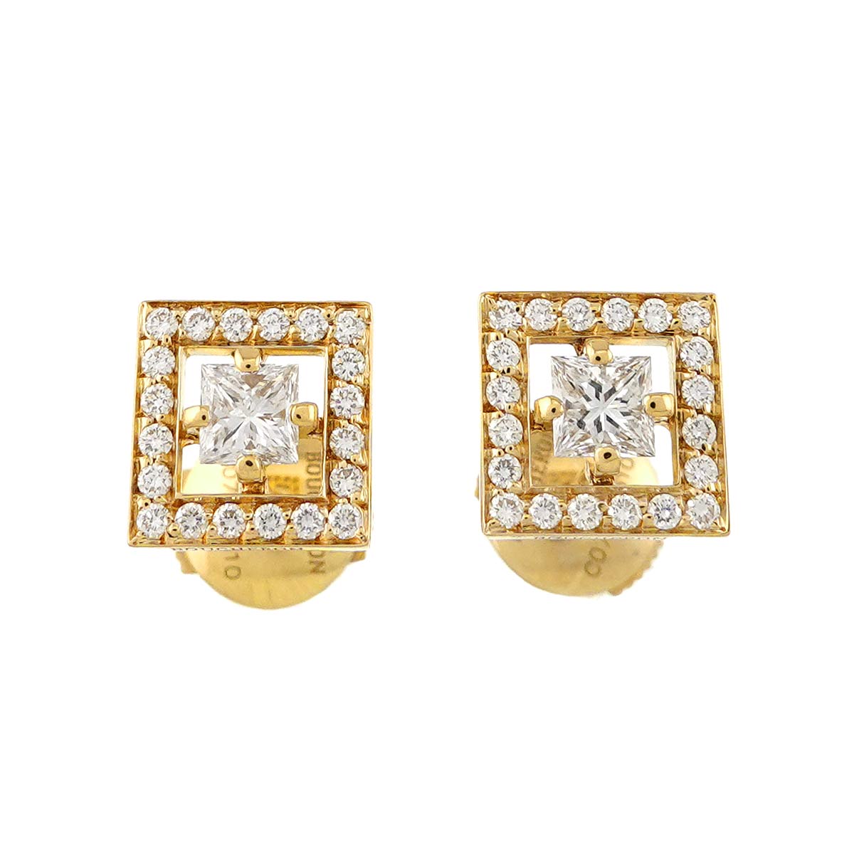 Ava Diamond Earrings Pierced 18K YG 750