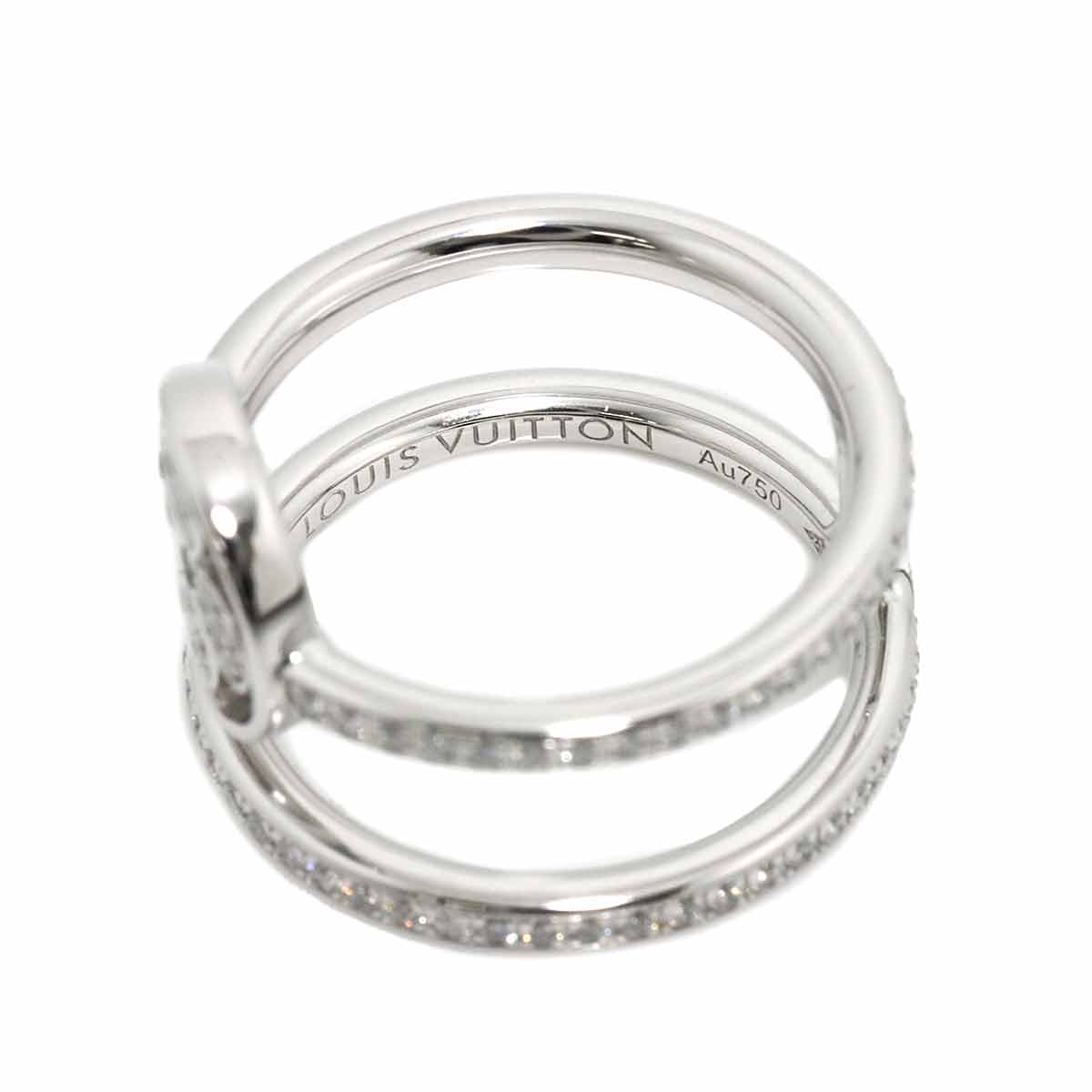 Blossom Diamond Ring 18K WG 750 size48 4.5(US)