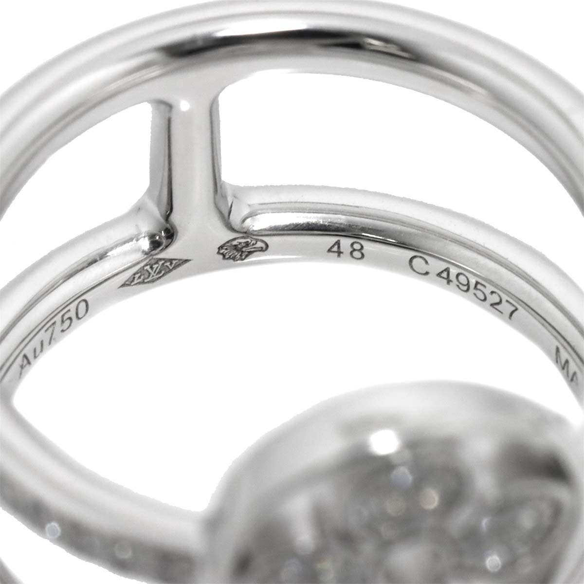 Blossom Diamond Ring 18K WG 750 size48 4.5(US)