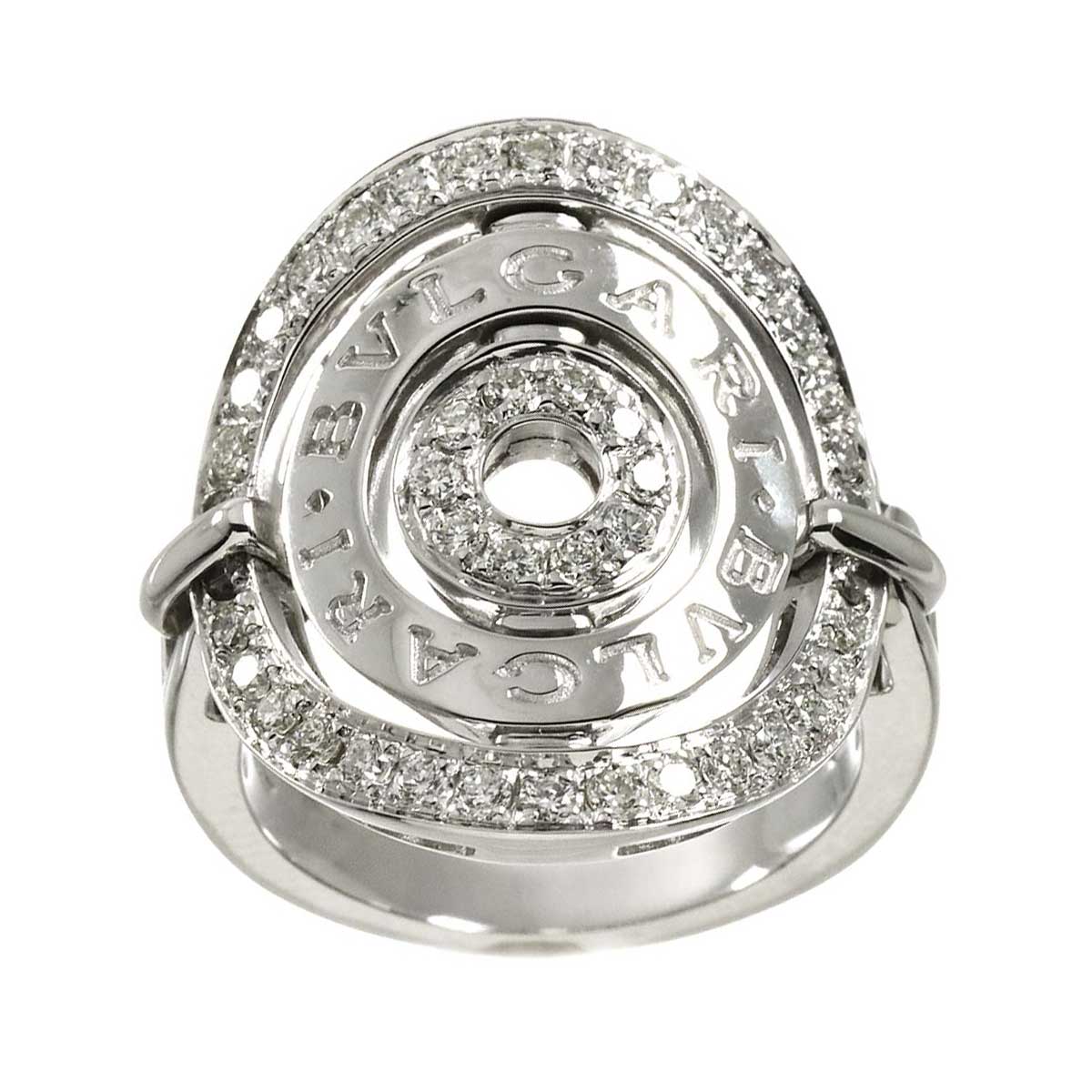 Astrale Cerchi Diamond Ring 18K White Gold 750 6.25-6.5(US)