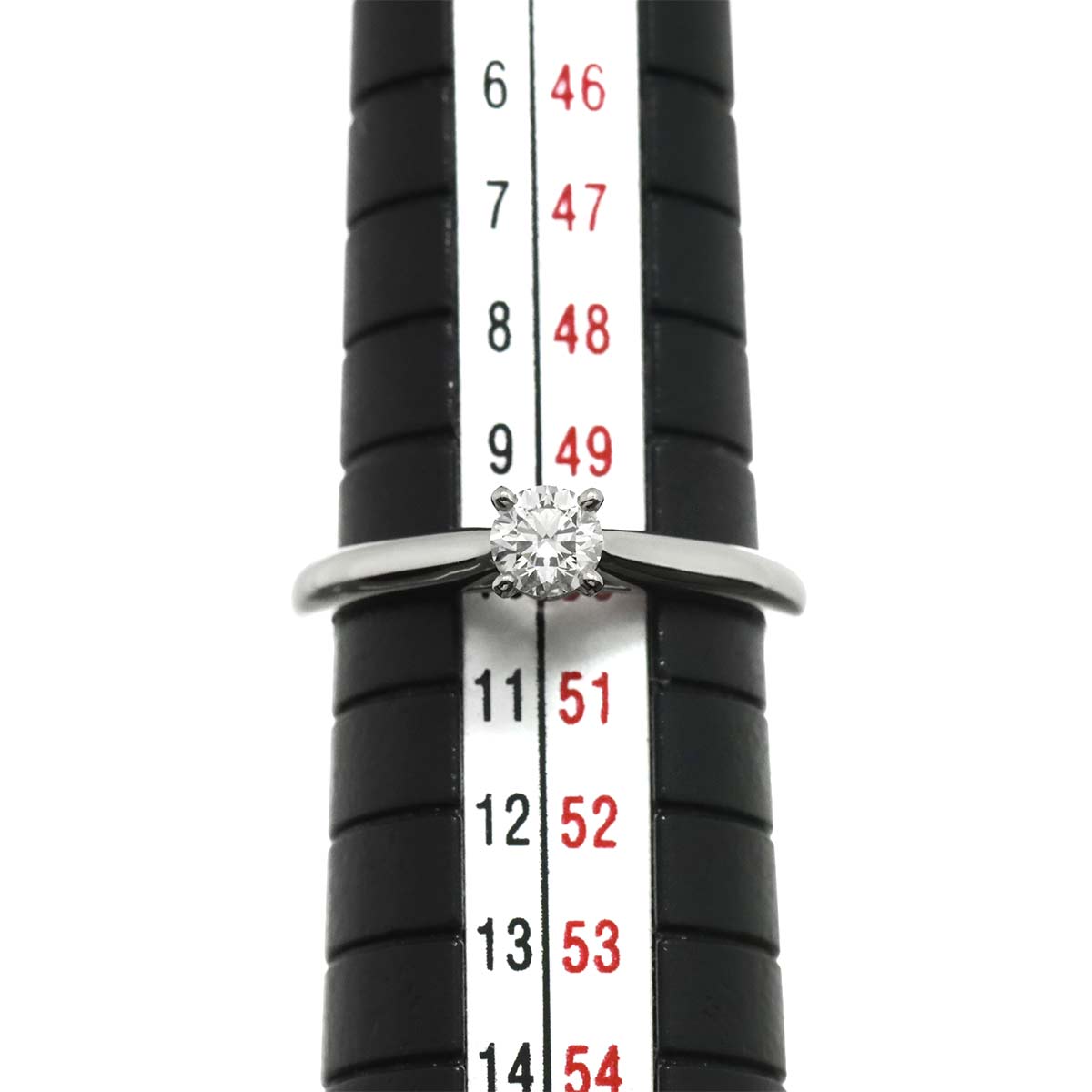 Solitaire Diamond 0.25ct D/VS2/EX Ring Pt Size50 5.25(US)