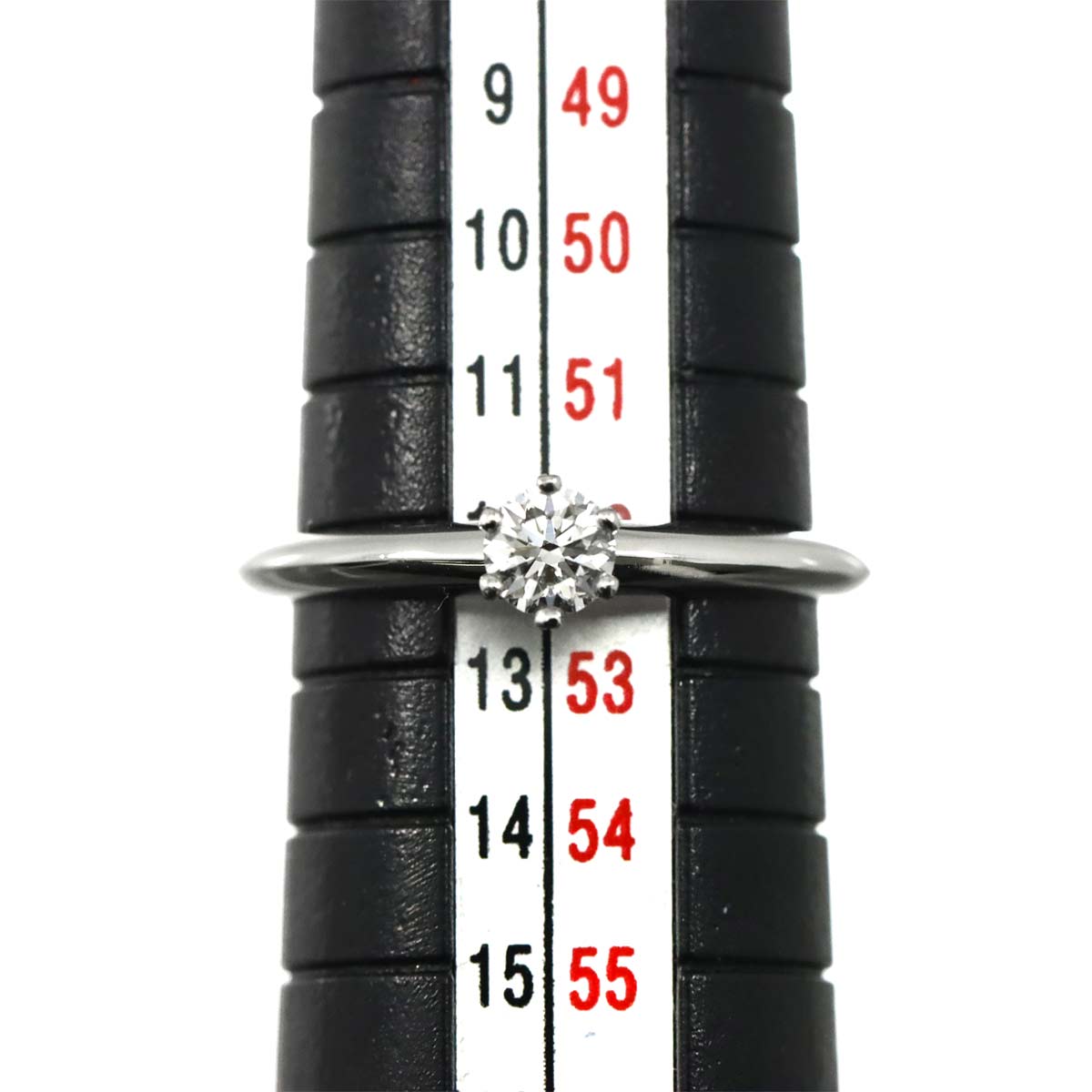 Diamond 0.25ct H/VVS2/3EX Ring Pt Platinum Size6(US)