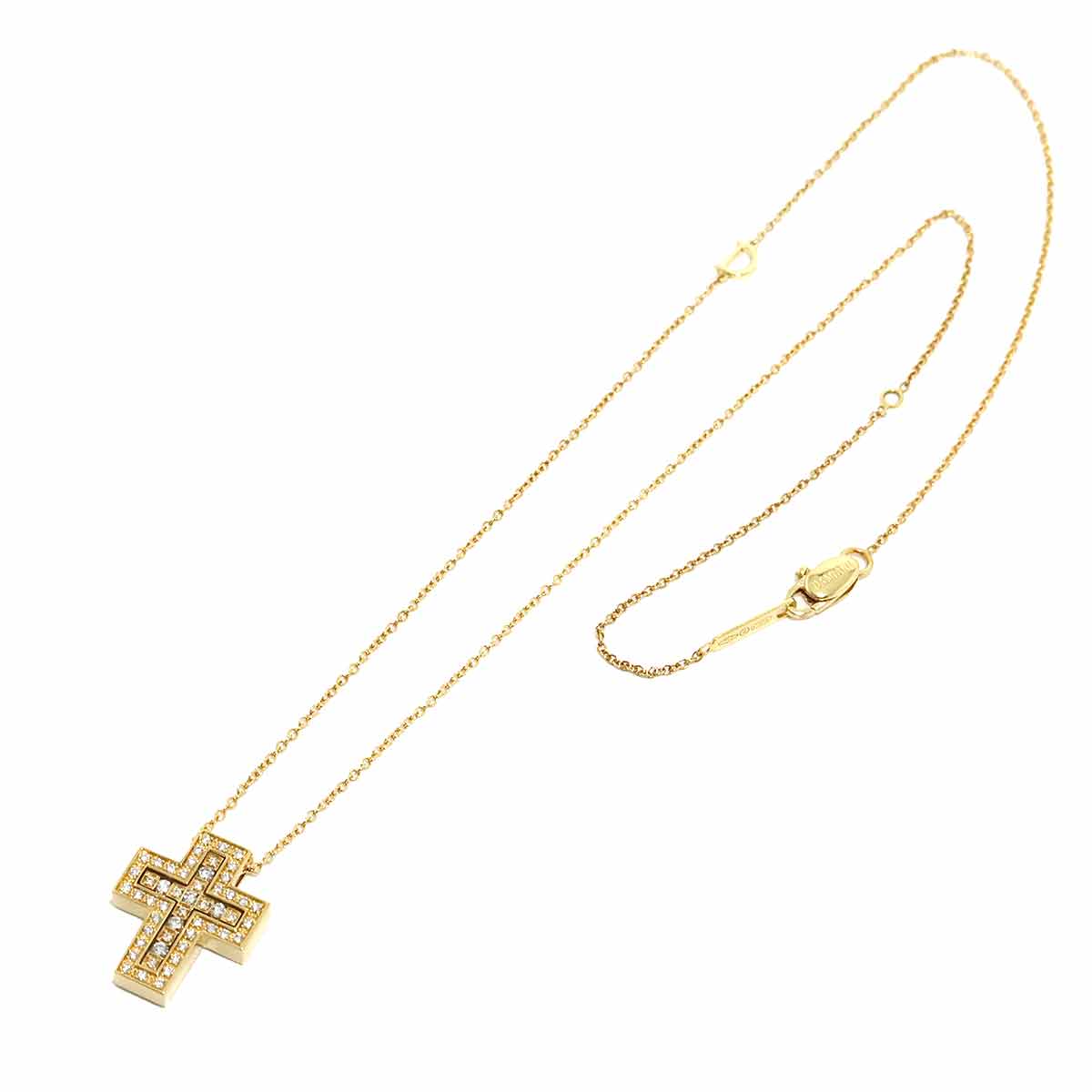 Belle Epoque XS Diamond Cross Necklace 18K YG 750
