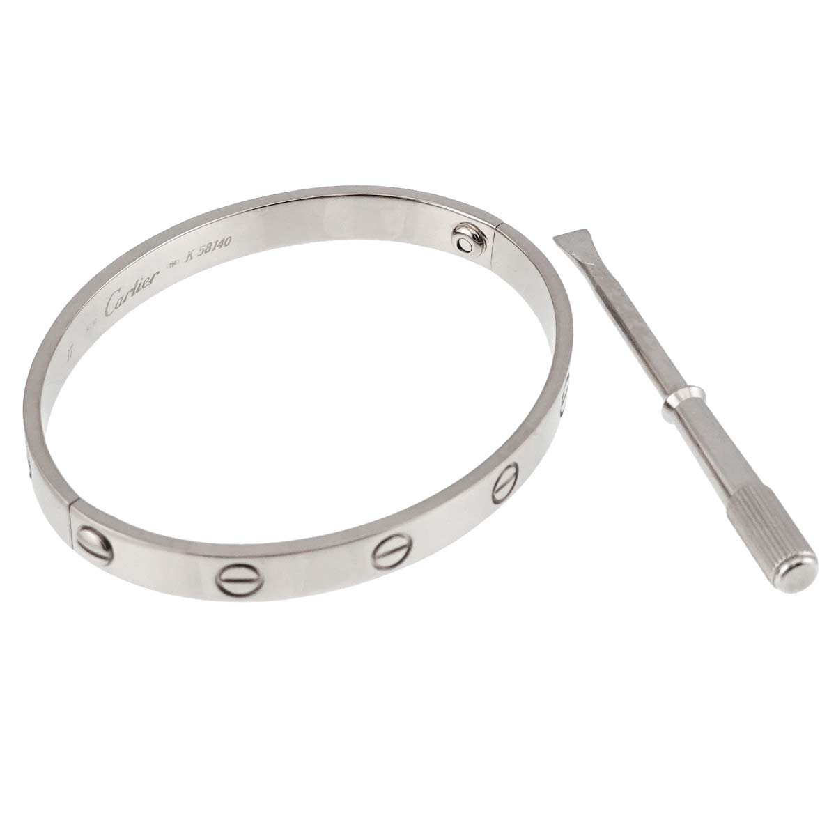 Love Bracelet Bangle 18K WG 750 Size17