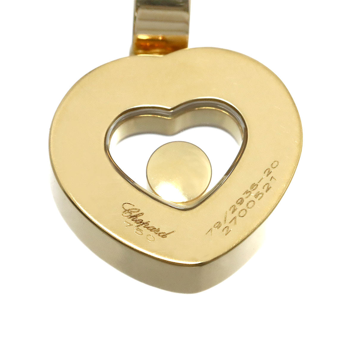 Happy Diamond Heart Necklace 18K Yellow Gold 750