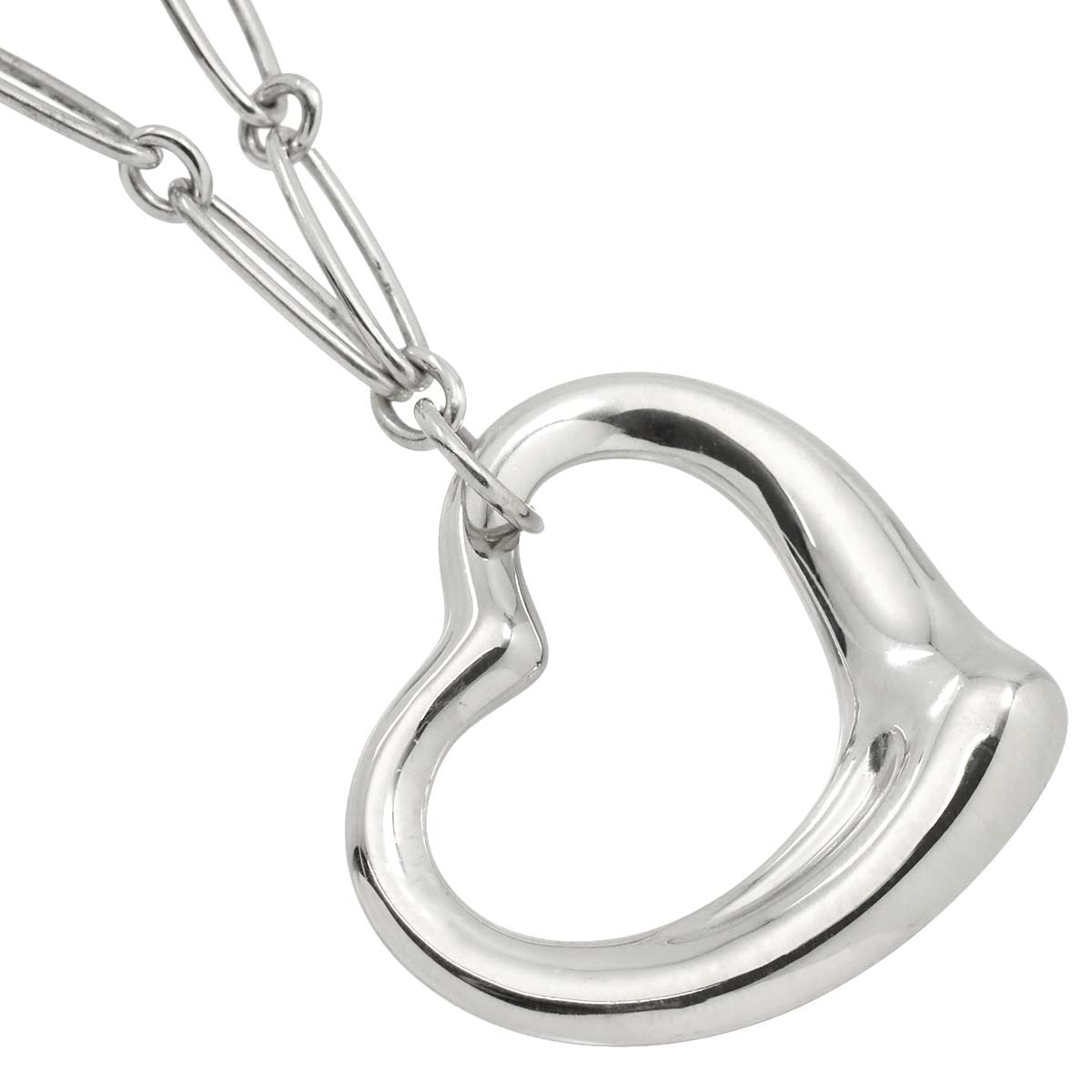 Open Heart Necklace Silver 925