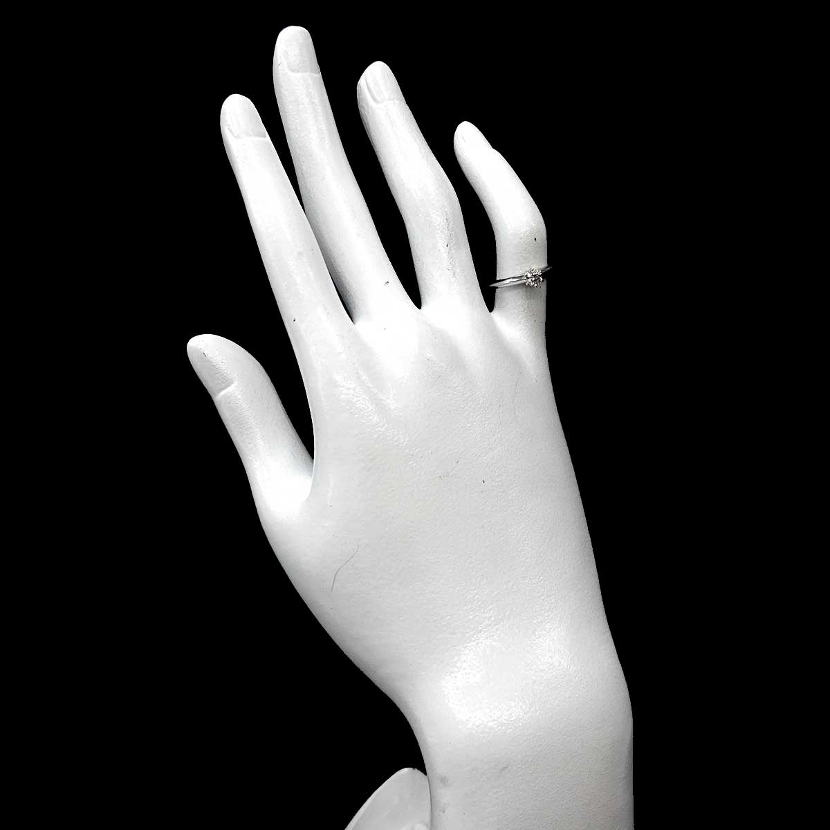 Diamond 0.20ct Ring Platinum Size3.75-4(US)