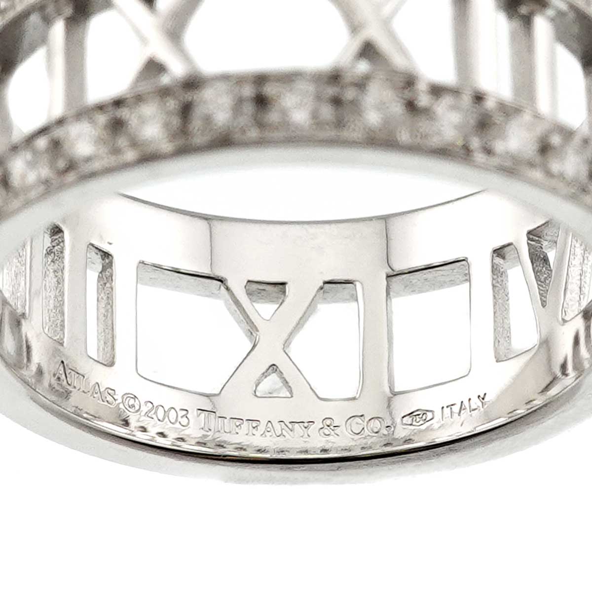 Atlas Diamond Ring 18K White Gold 750 size7.5-7.75(US)
