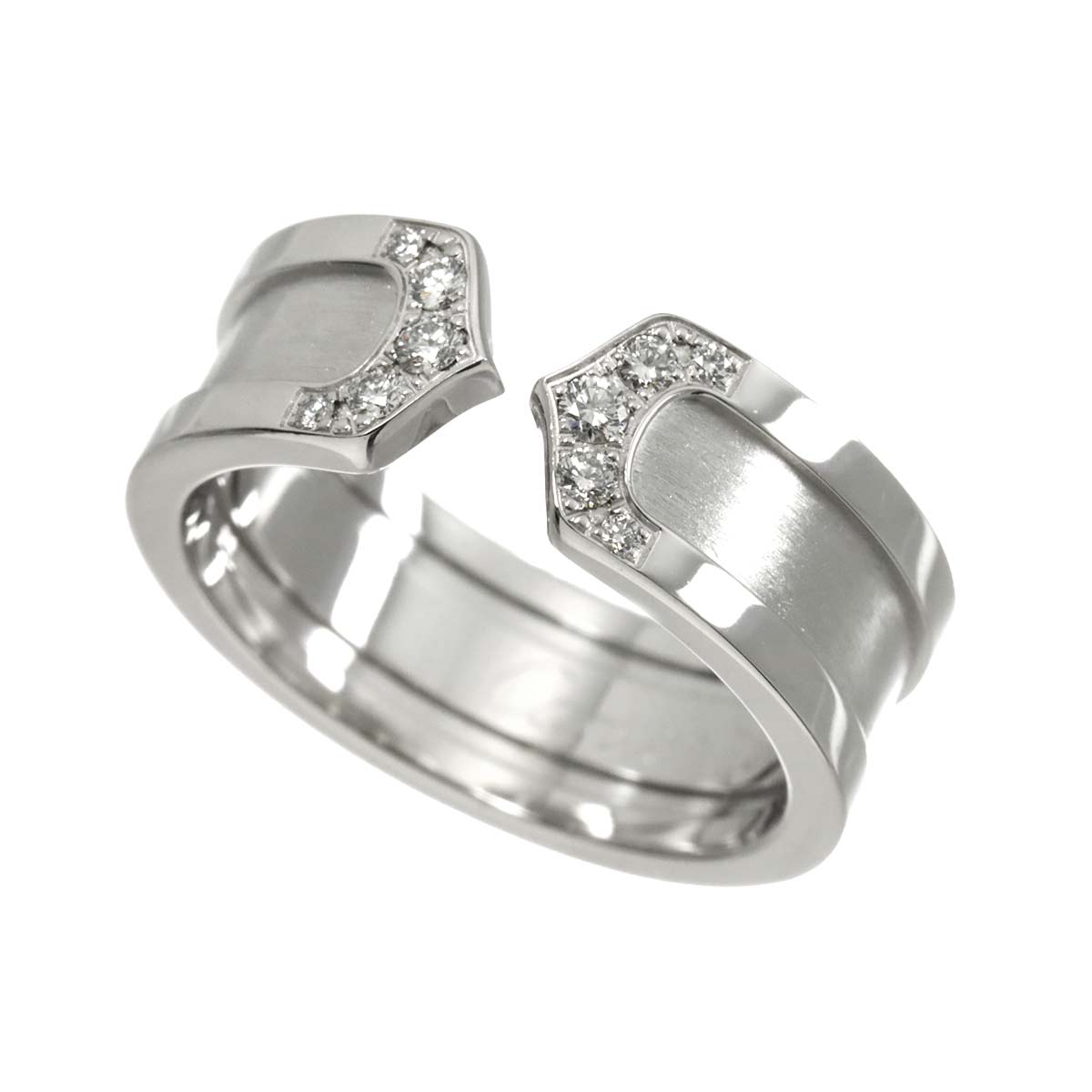 C2 Diamond SM Ring 18K WG 750 Size49 4.75-5(US)