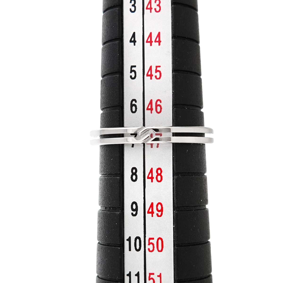 Infinity Ring 18K White Gold 750 Size7 4(US)