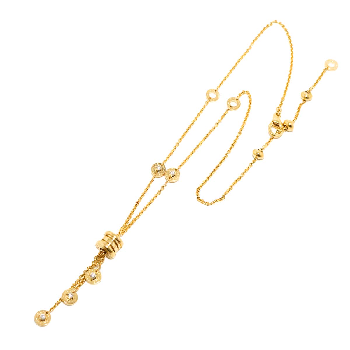 B-ZERO1 Element Diamond Necklace 18K Yellow Gold 750