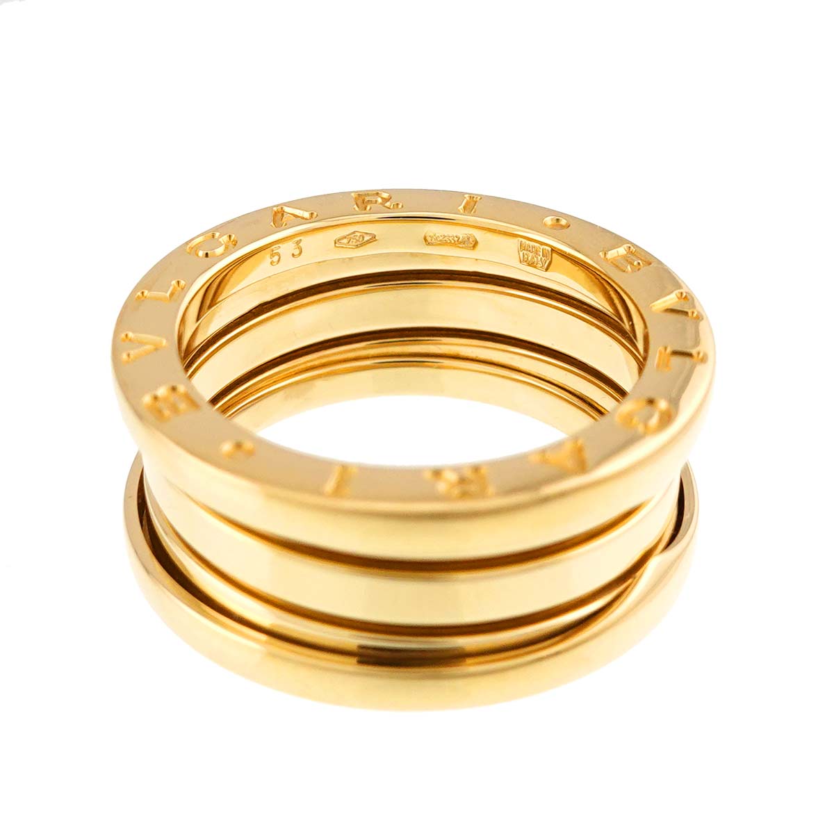 B-ZERO1 3 BAND Ring 18K YG 750 Size53 6(US)
