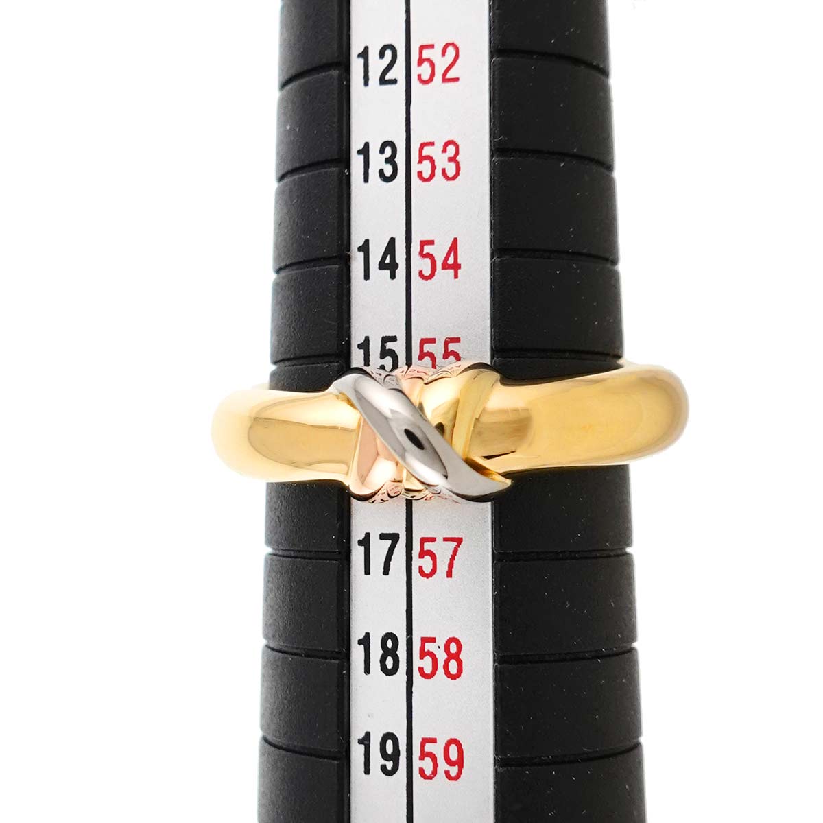 Thread Trinity Ring 18K YG WG PG 750 Size56 7.25-7.5(US)