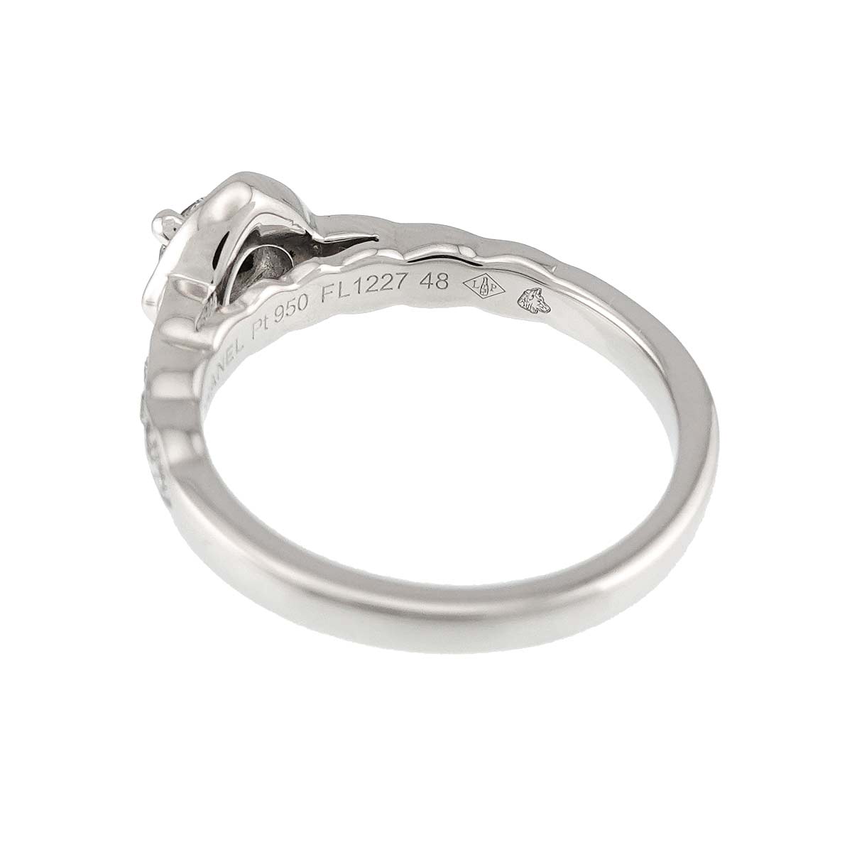 Coco Crush Diamond 0.26ct E/IF/3EX Ring Pt size48 4.5(US)