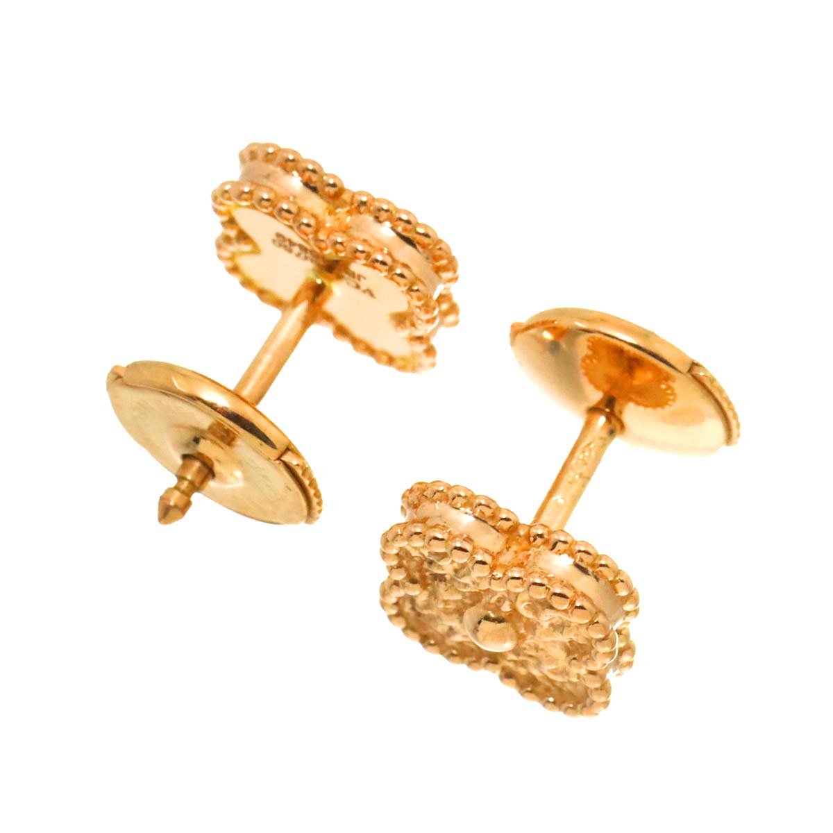 Sweet Alhambra Earrings Pierced 18K PG 750