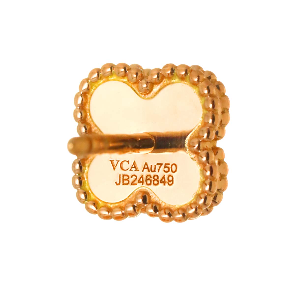 Sweet Alhambra Earrings Pierced 18K PG 750