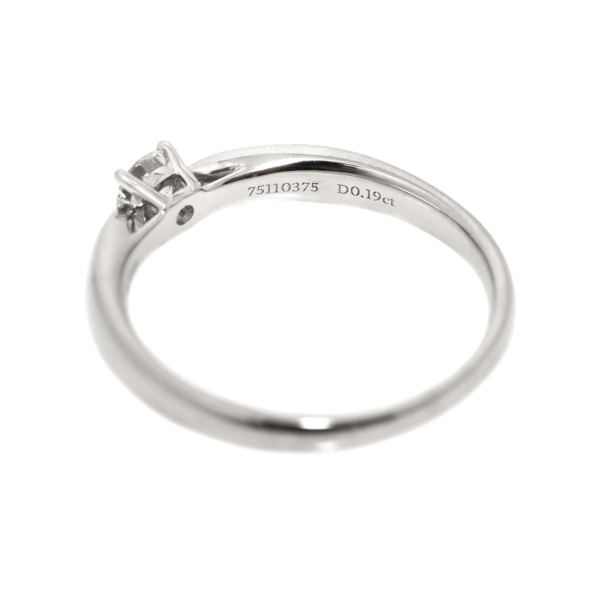 Harmony Diamond 0.19ct Ring Pt Size5.25-5.5(US)