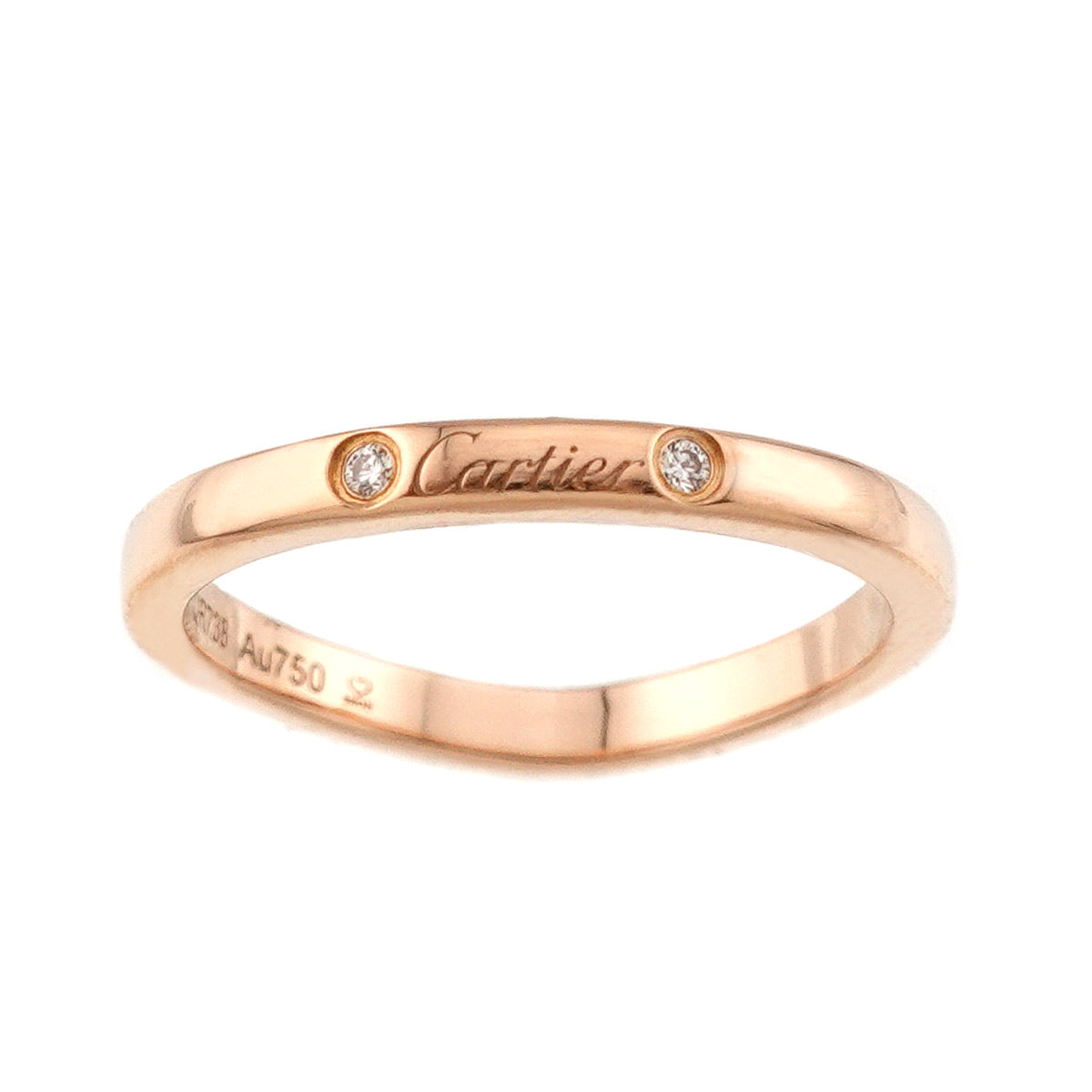 Ballerine Diamond Ring 18K Pink Gold 750 size47 4(US)