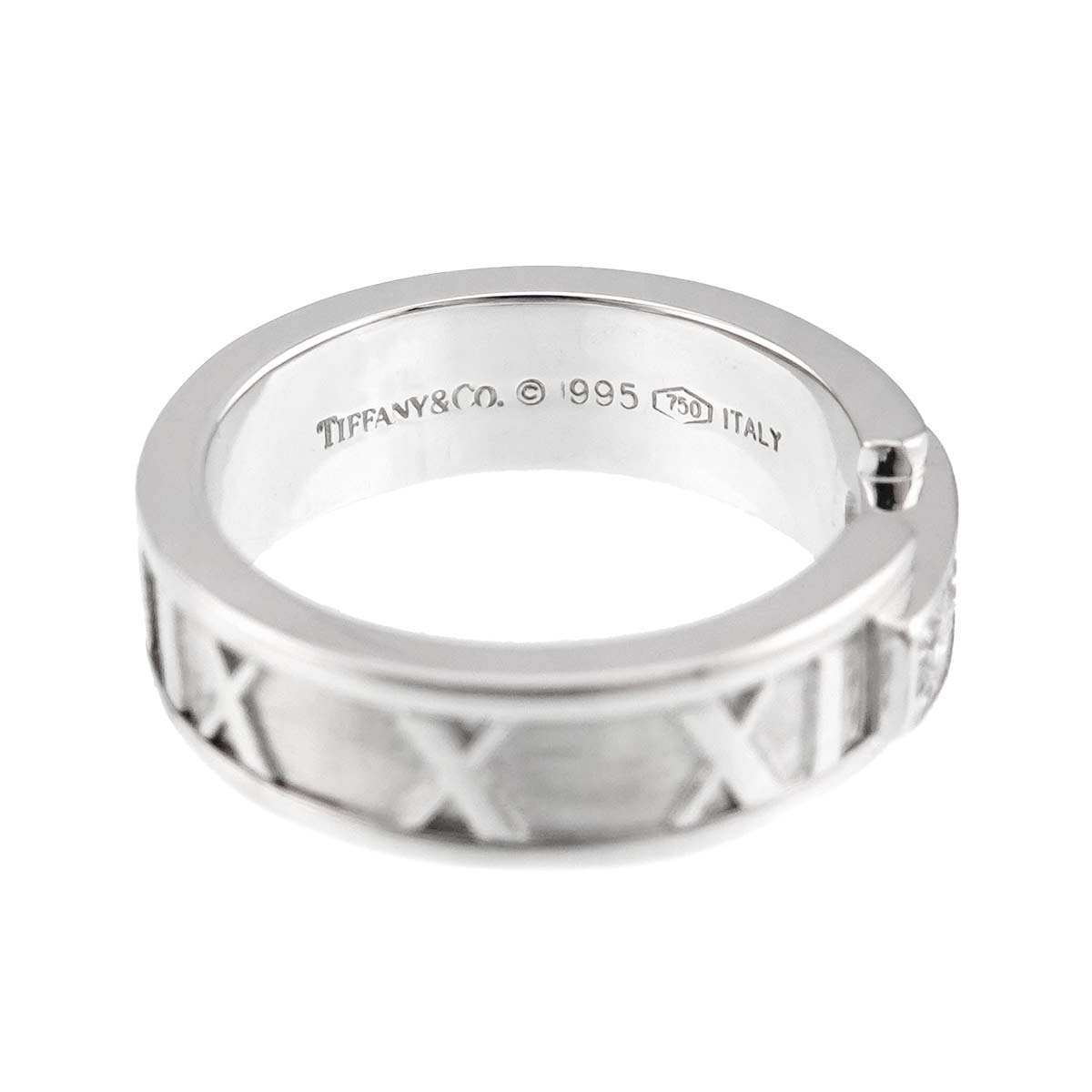 Atlas Diamond Ring 18K White Gold 750 size4.5-4.75(US)