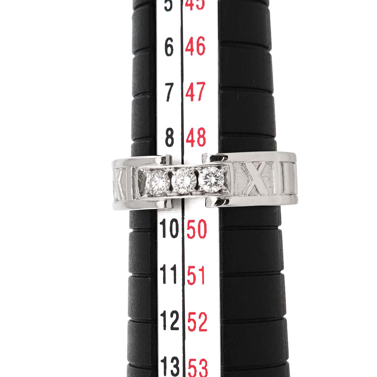 Atlas Diamond Ring 18K White Gold 750 size4.5-4.75(US)