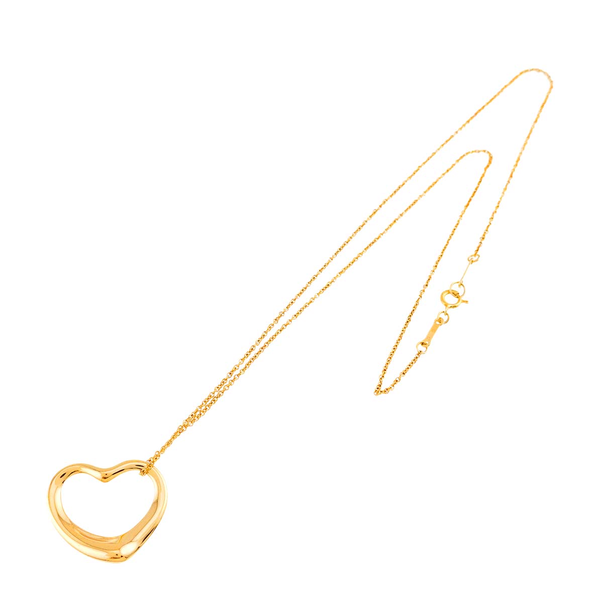 Open Heart Necklace 18K Yellow Gold 750