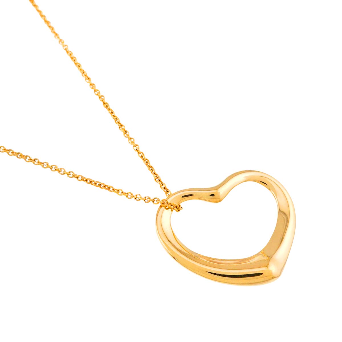 Open Heart Necklace 18K Yellow Gold 750