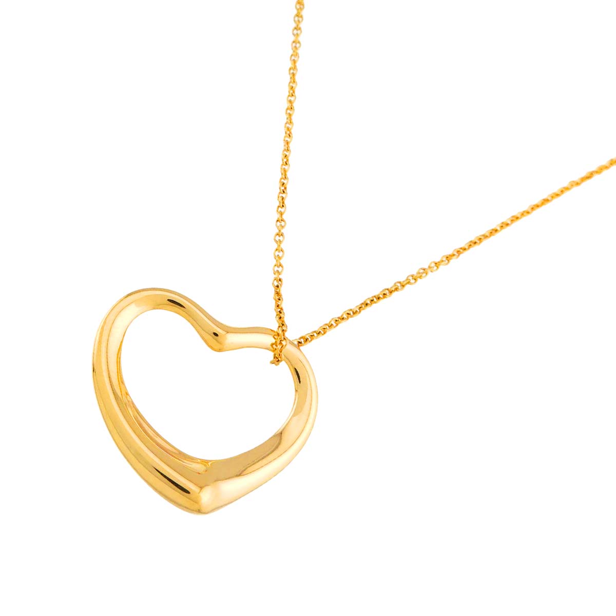 Open Heart Necklace 18K Yellow Gold 750