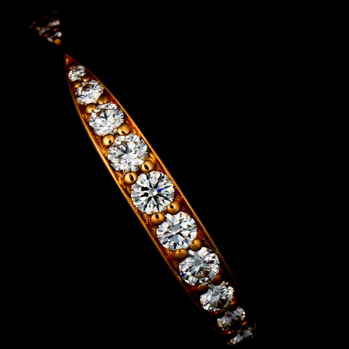 Harmony Diamond Ring 18K PG 750 Size3.75-4(US)