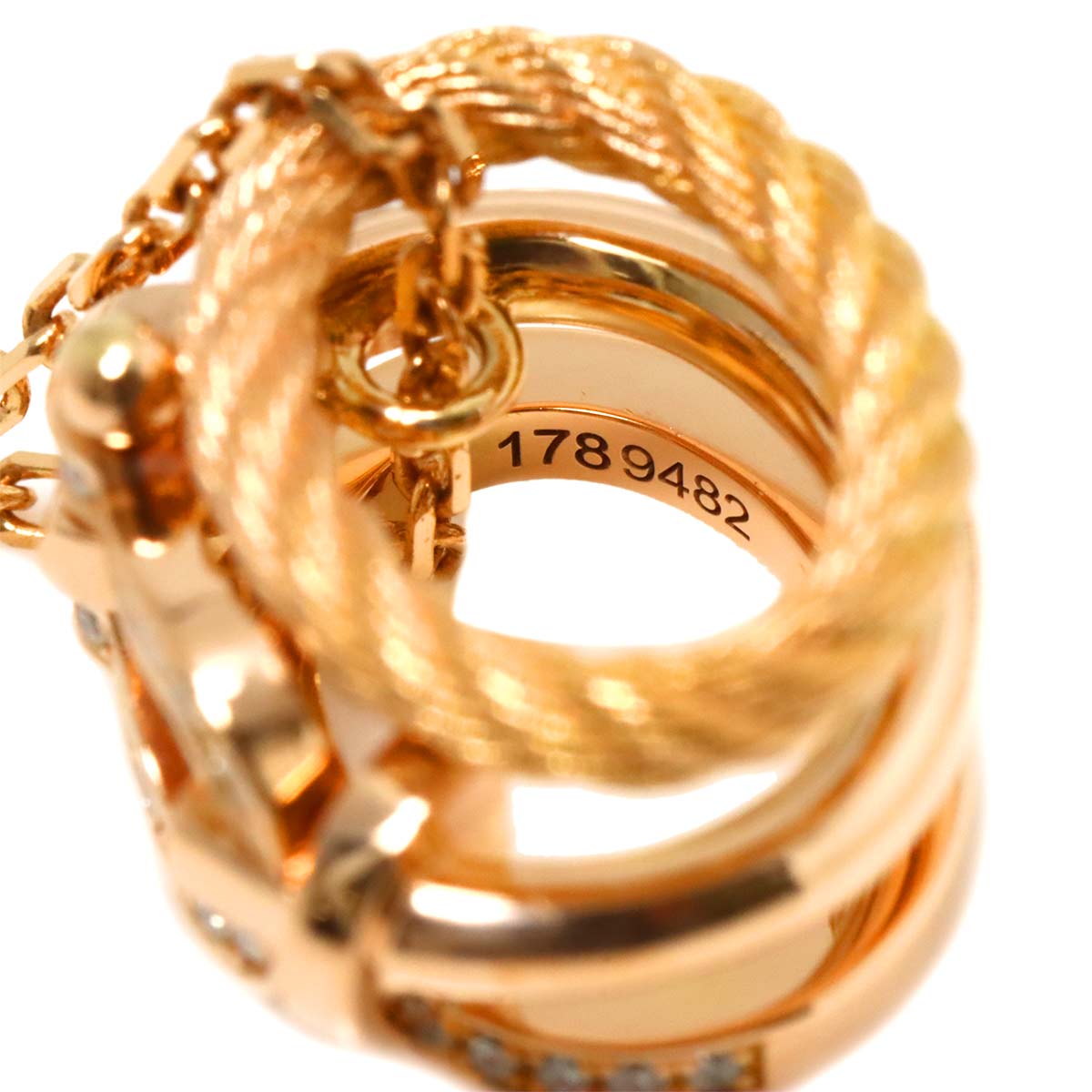 Force10 Diamond Necklace 18K Pink Gold 750