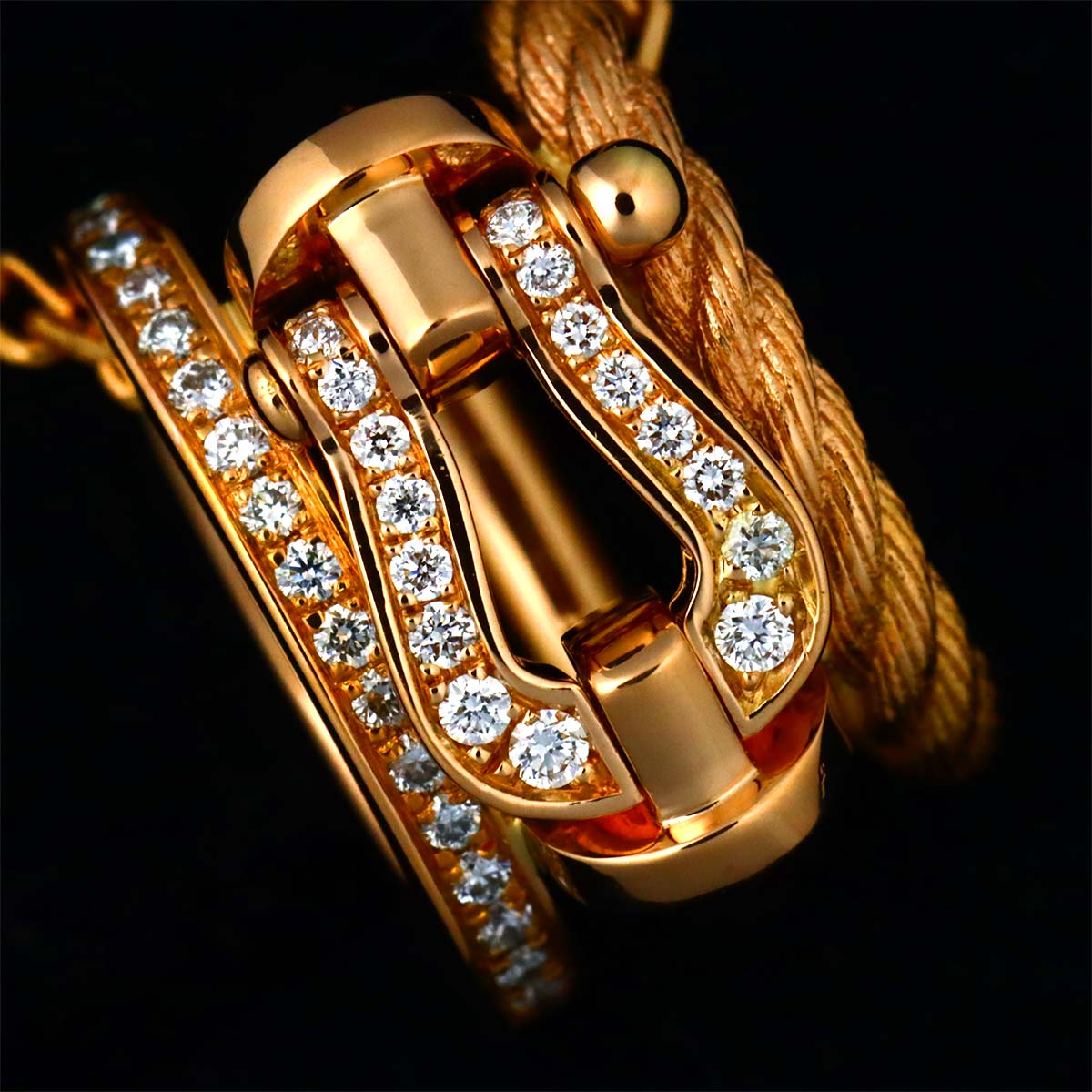 Force10 Diamond Necklace 18K Pink Gold 750