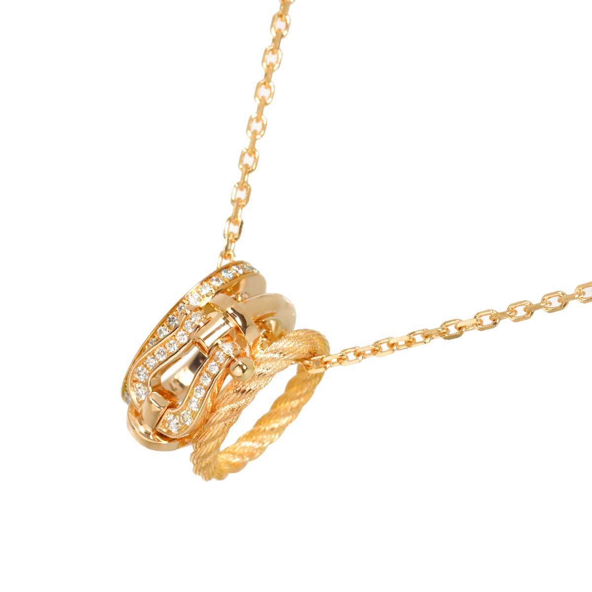 Force10 Diamond Necklace 18K Pink Gold 750