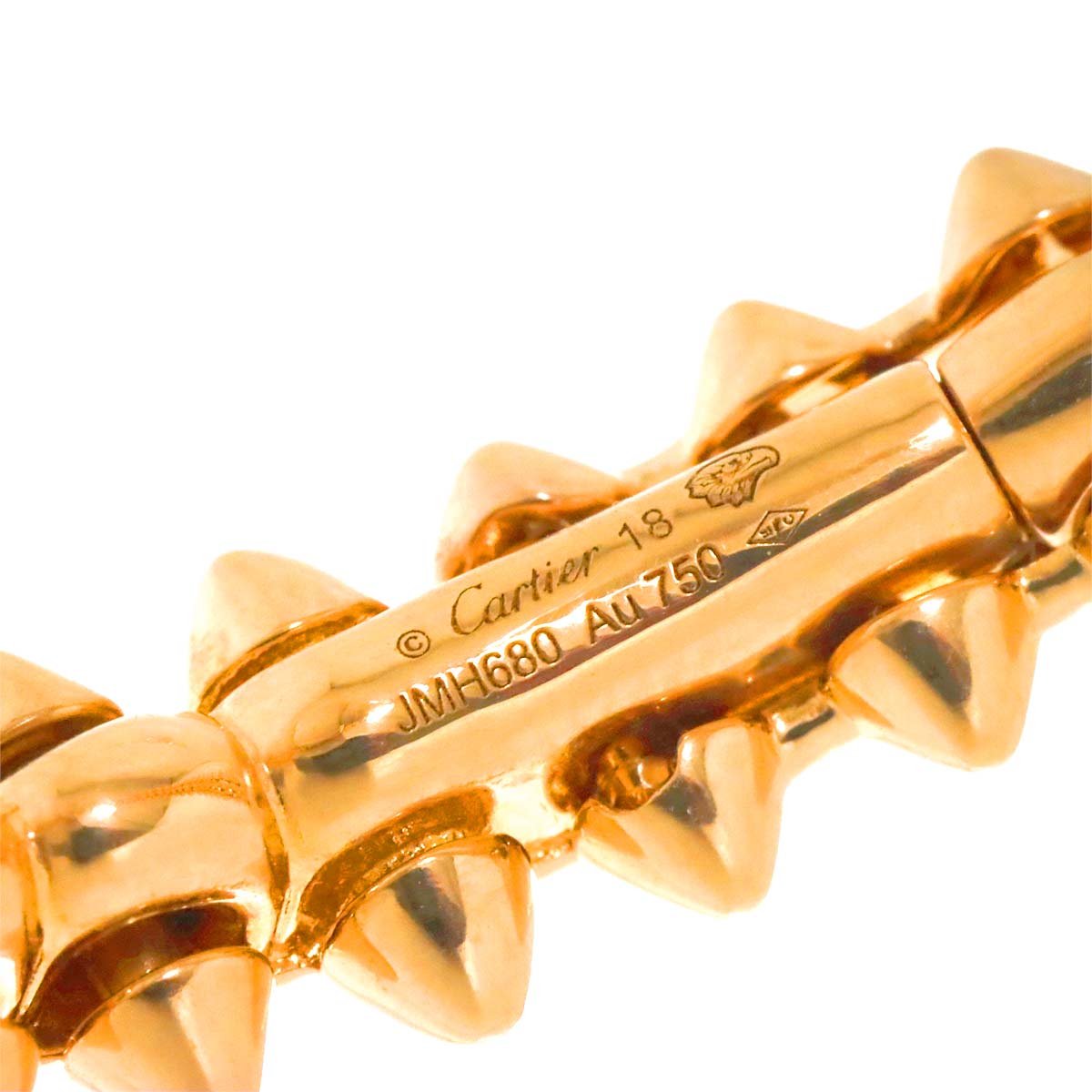 CLASH DE CARTIER MM Bracelet Bangle 18K Pink Gold 750 Size18