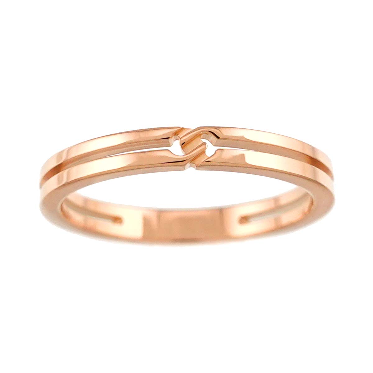 Infinity Ring 18K PG Pink Gold 750 Size6 3.25-3.75(US)