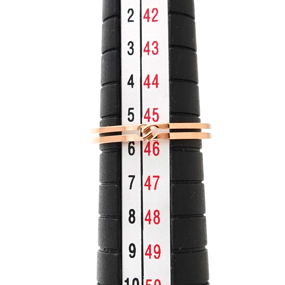 Infinity Ring 18K PG Pink Gold 750 Size6 3.25-3.75(US)