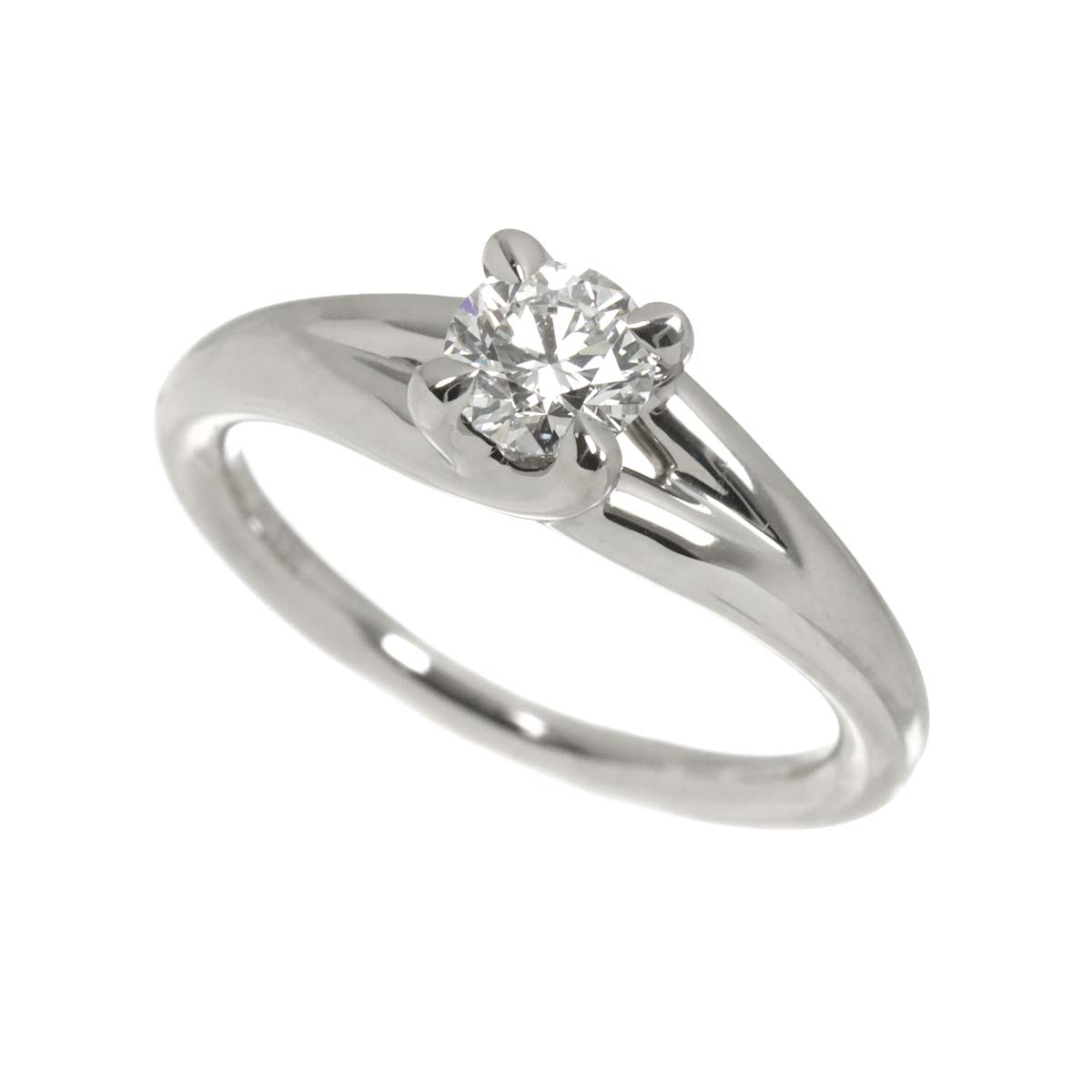 Liens Diamond 0.35ct D/VVS2/3EX Ring Pt size3.75(US)