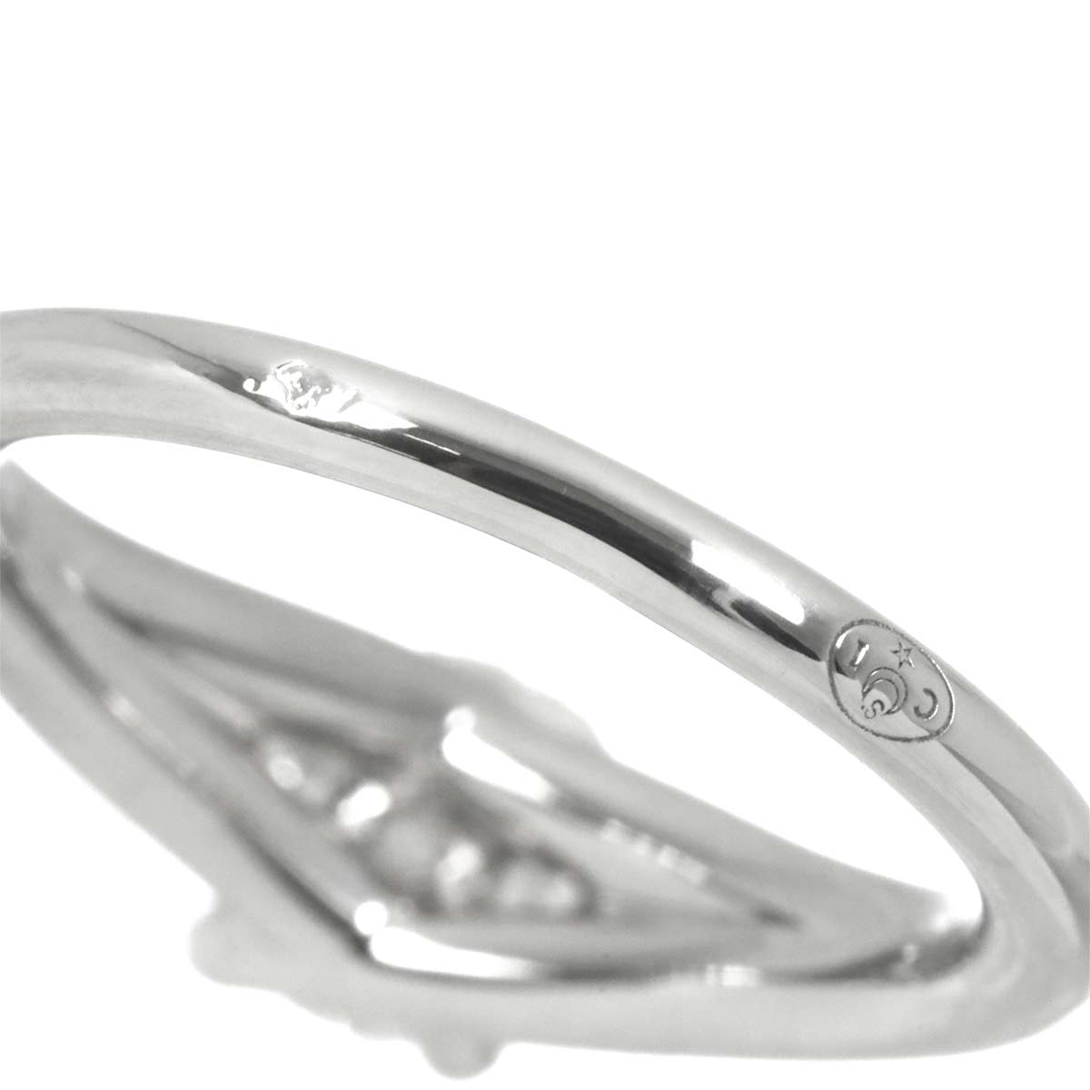 Liens Diamond 0.35ct D/VVS2/3EX Ring Pt size3.75(US)